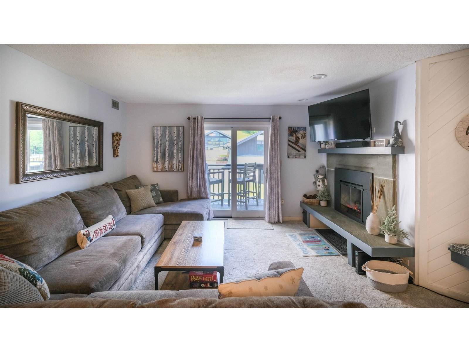 Living room with balcony