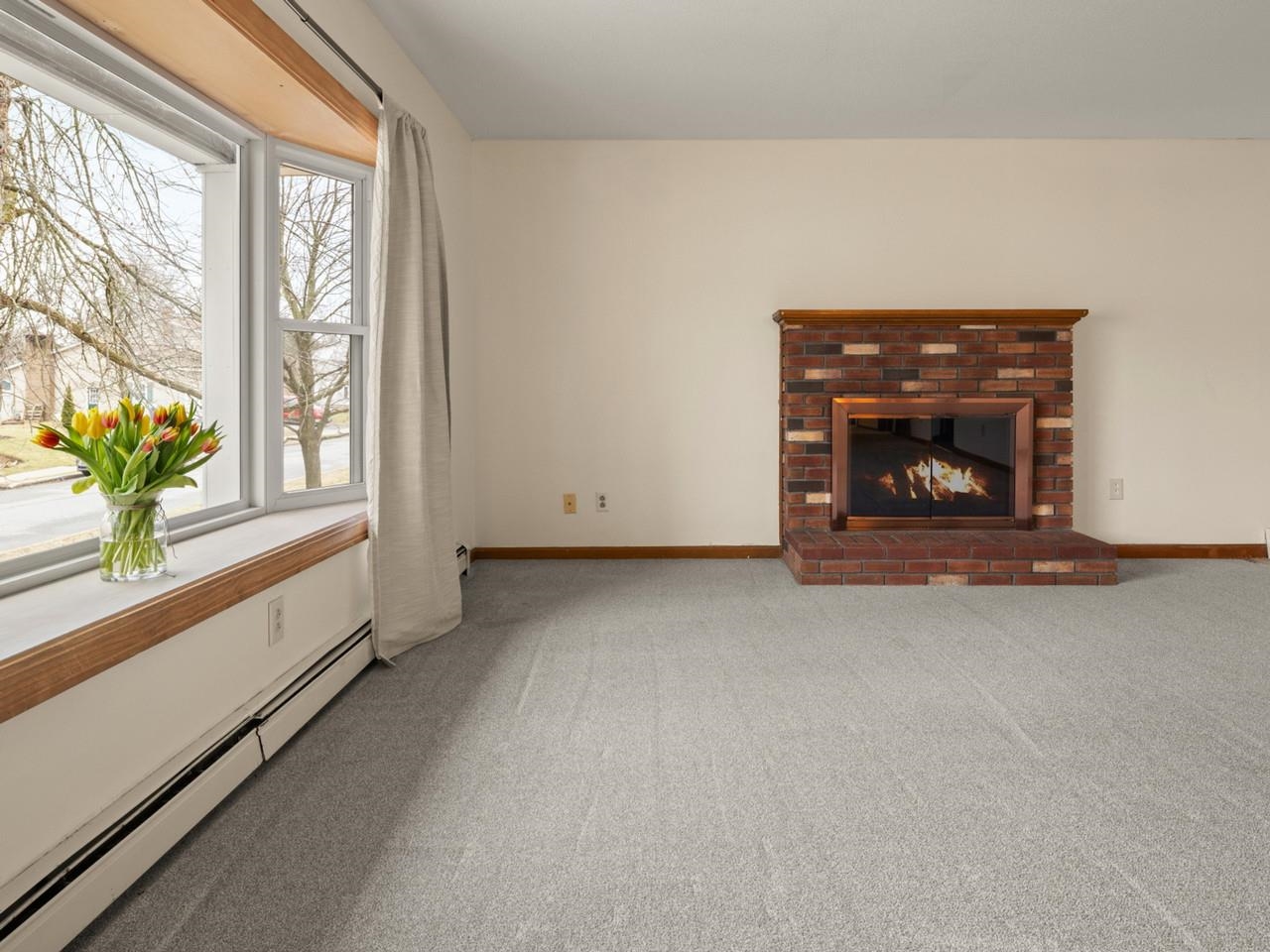 Light Streams in Bay Window