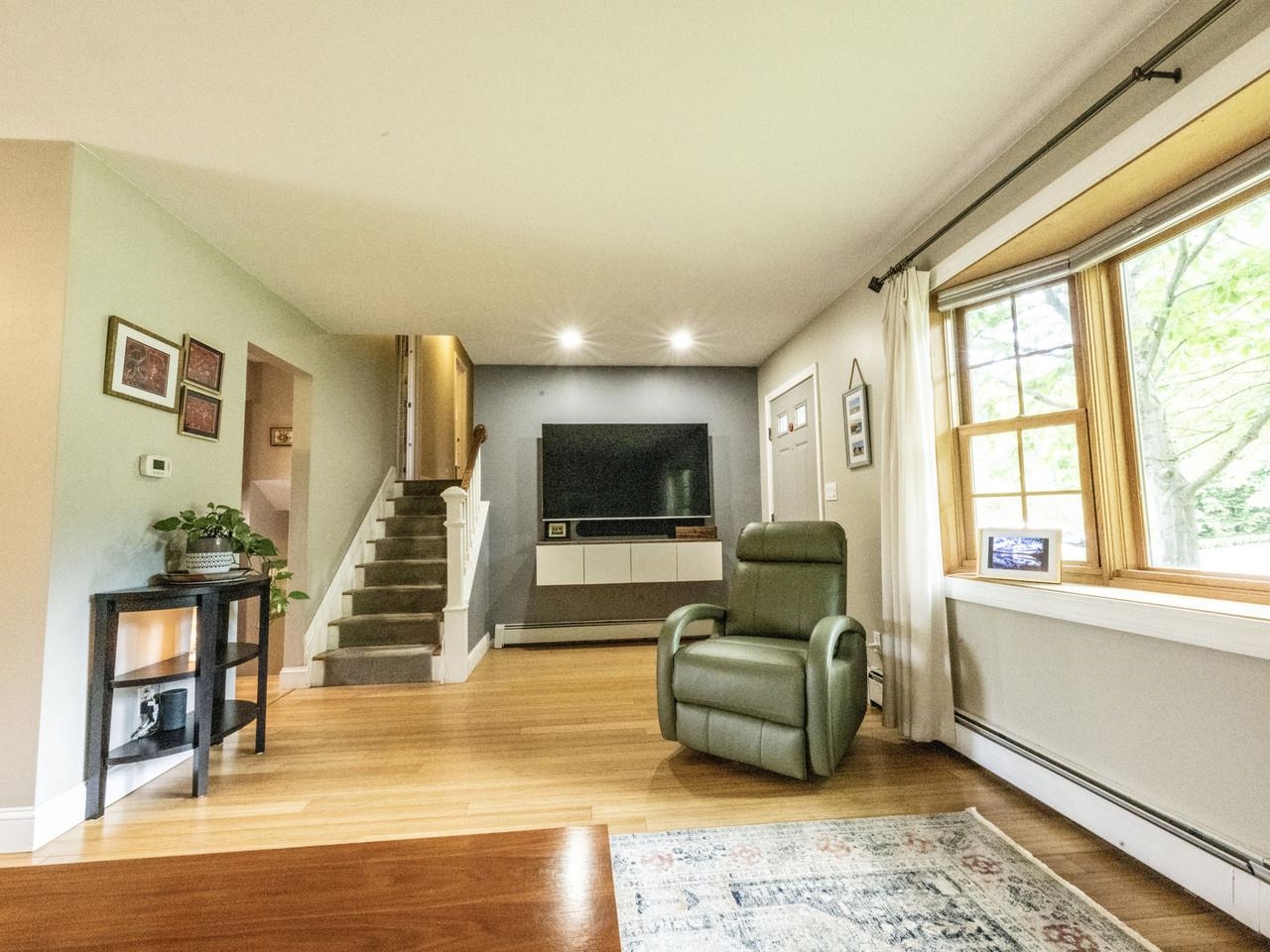 Sweeping bamboo floors
