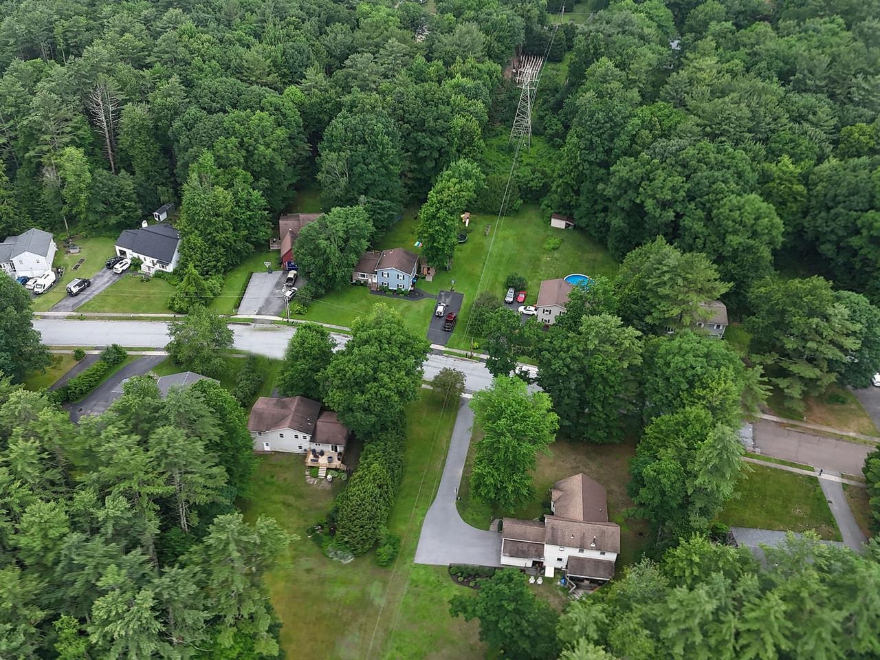 With lush landscaping