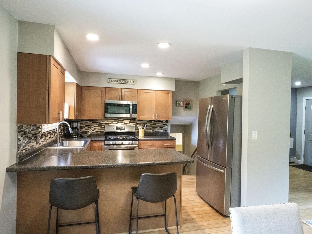 Beautiful wood cabinets