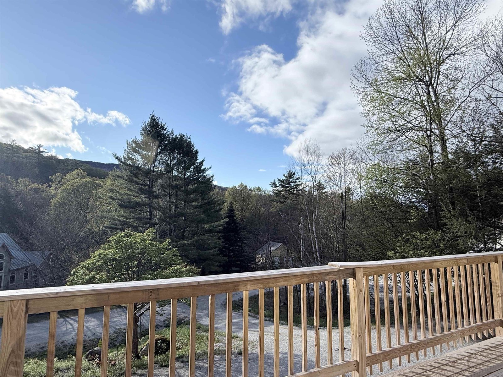 View from the primary bedroom balcony