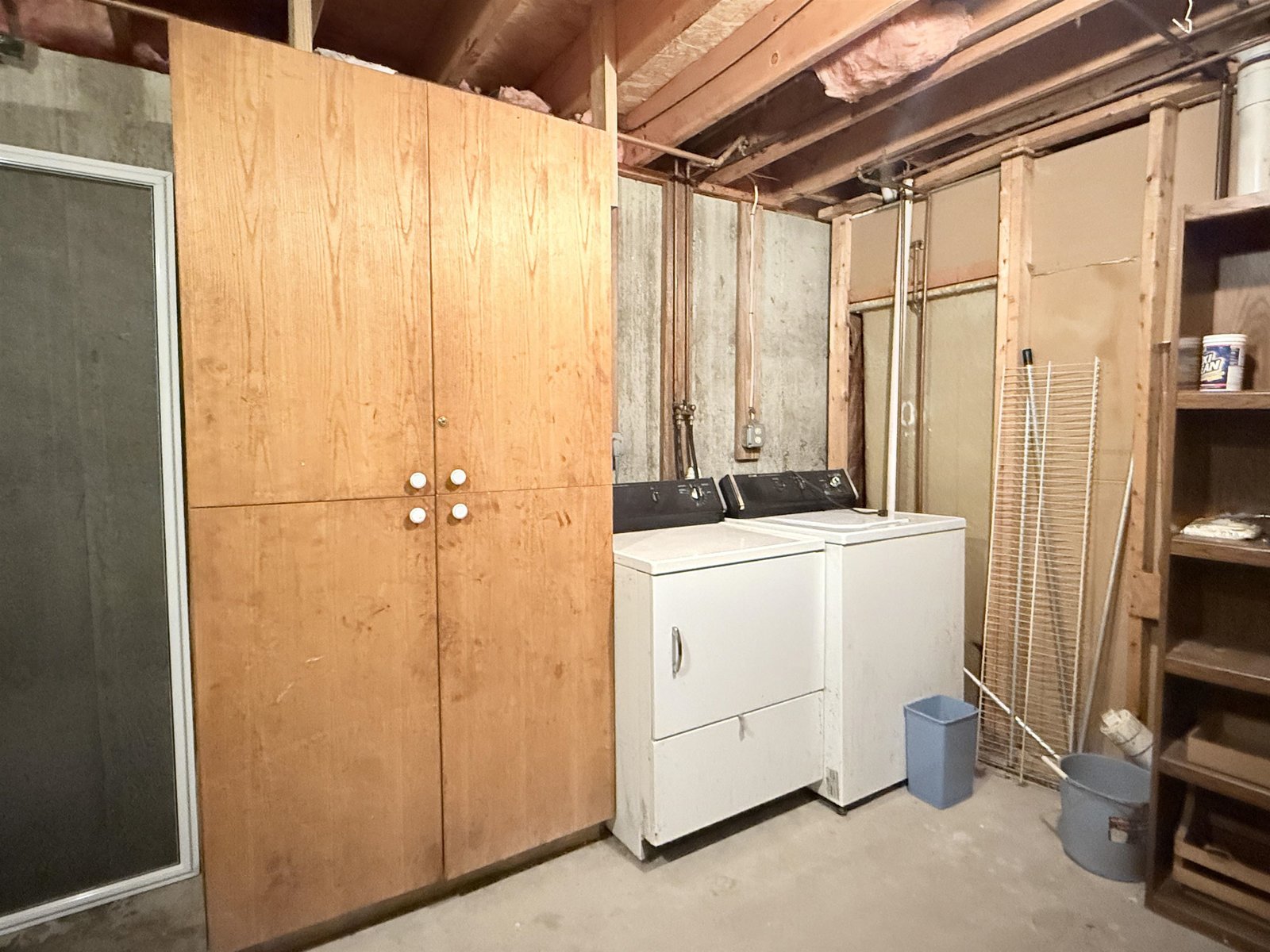 Washer and dryer in the utility room