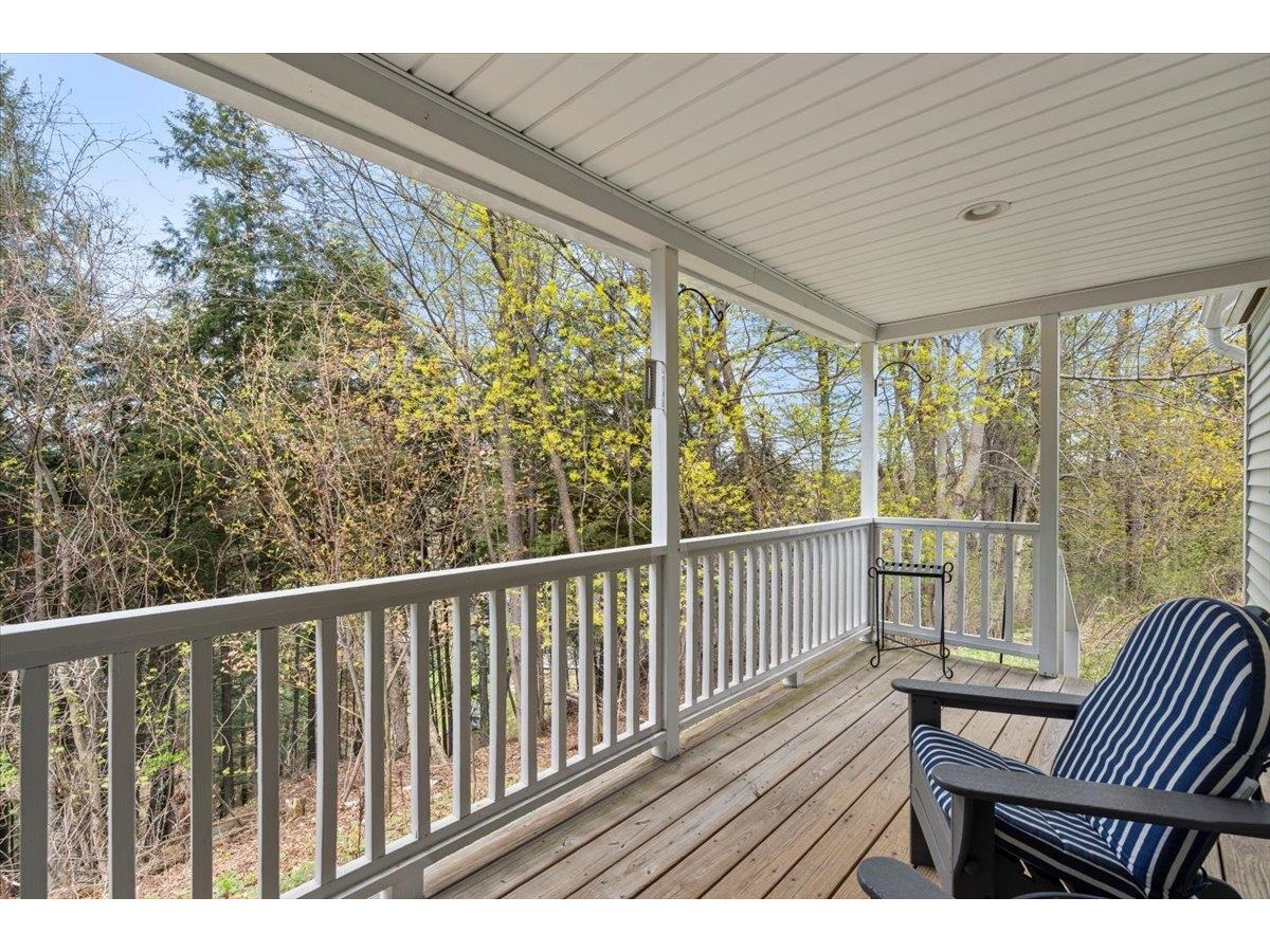 Private back porch