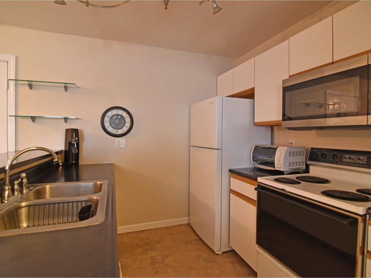 Wide galley kitchen