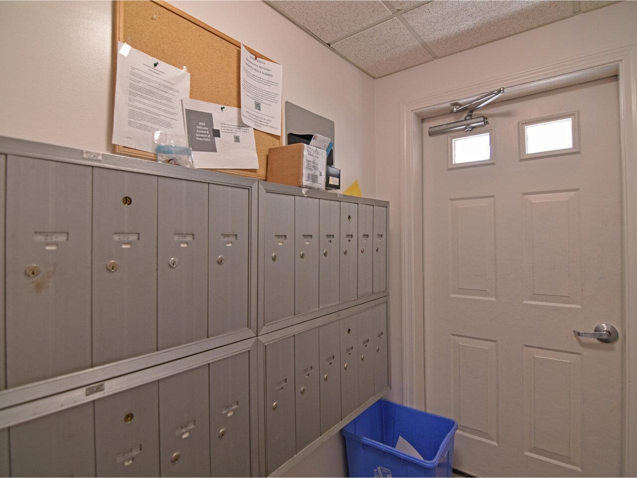 Mailboxes in entry
