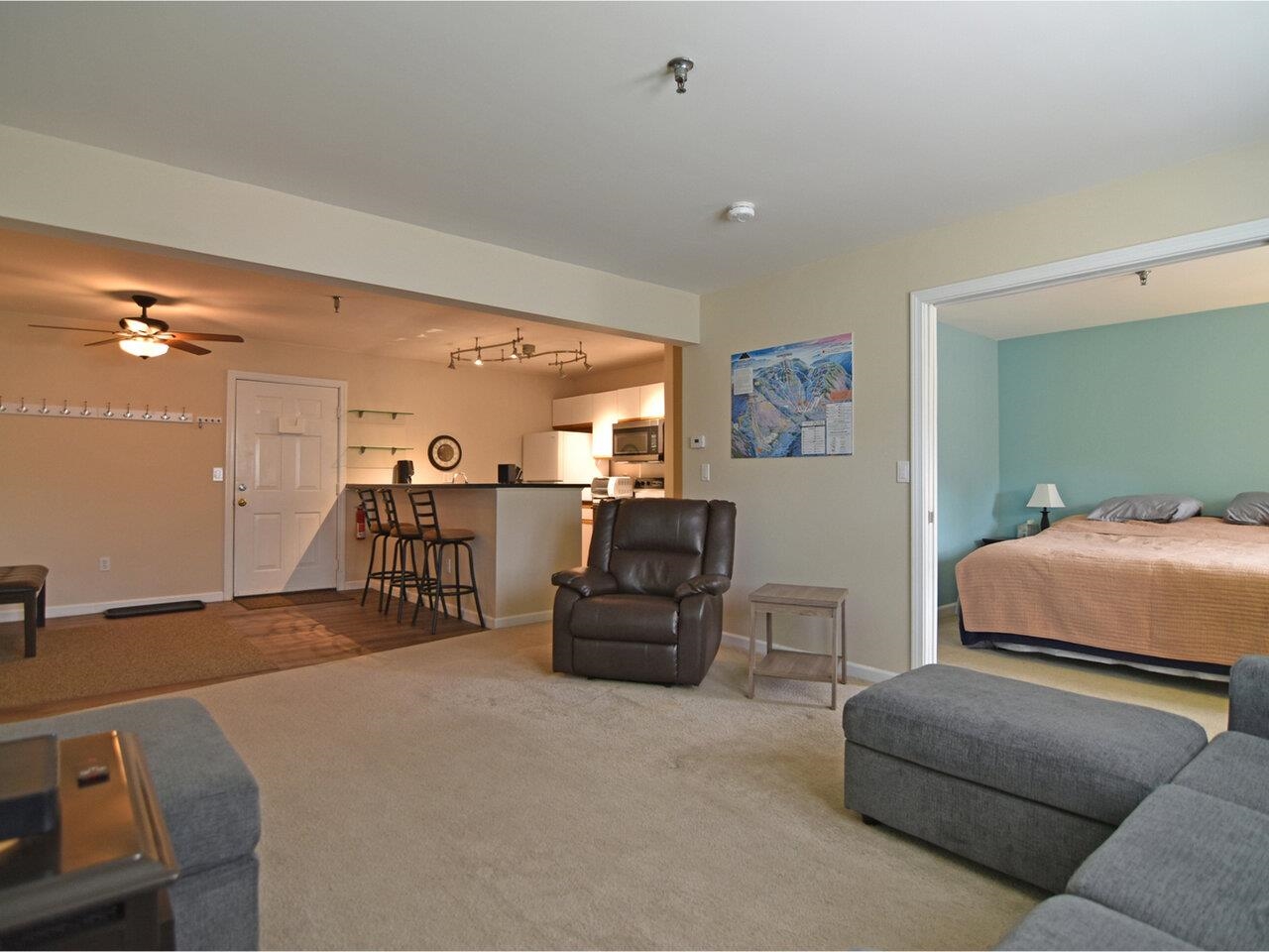 Open living/dining