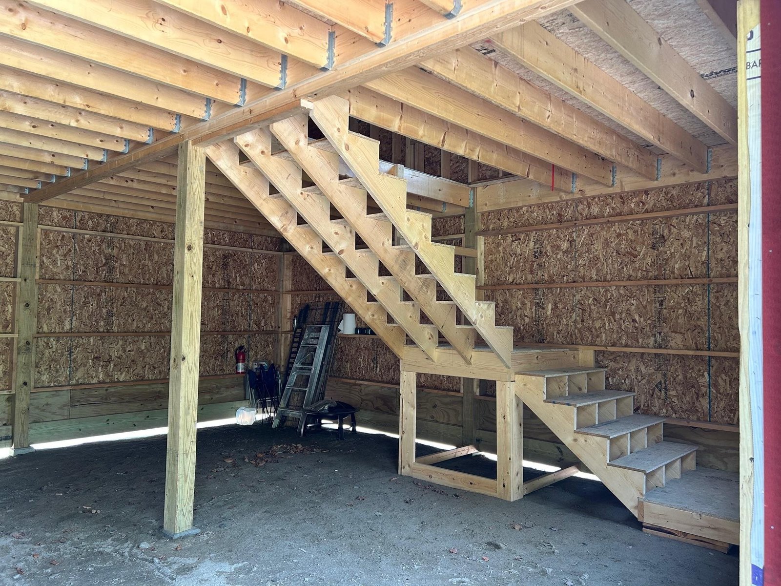 Temporary stairs