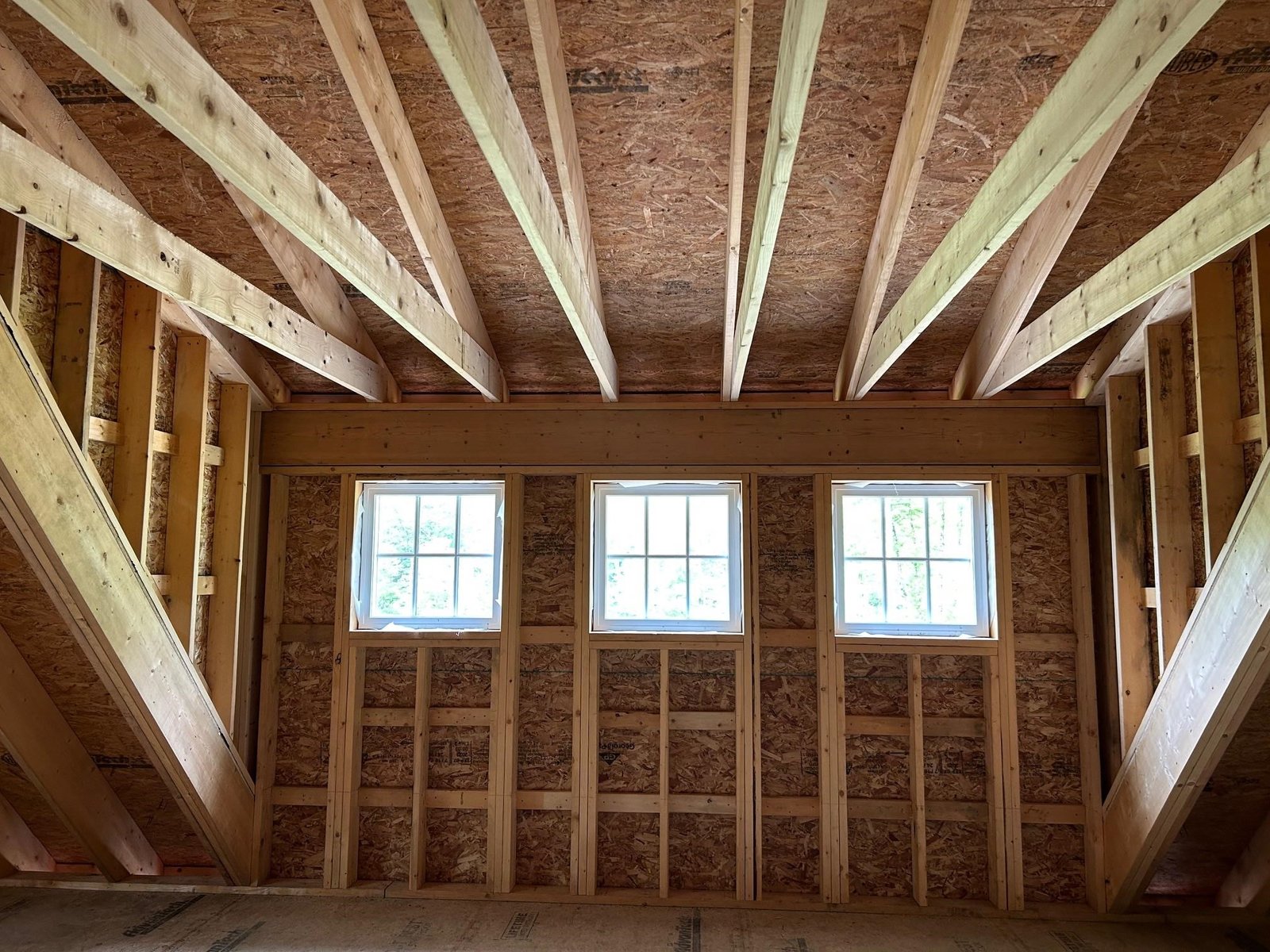 2x12 rafters, Mathews Bros. Windows