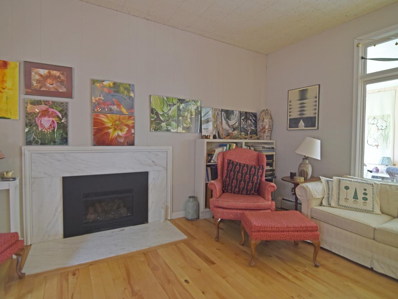 Marble fireplace