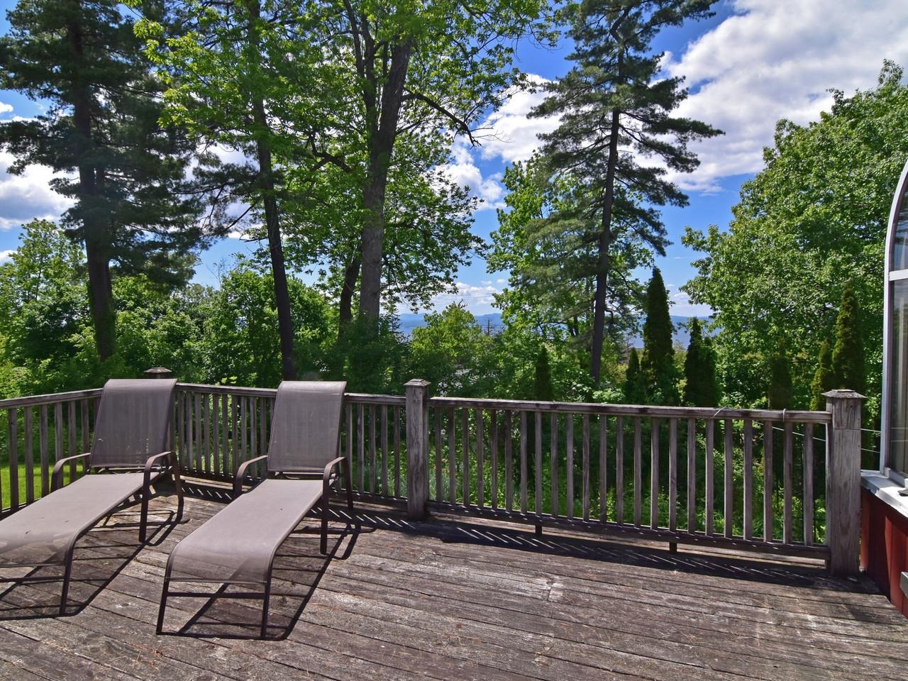Deck with western view