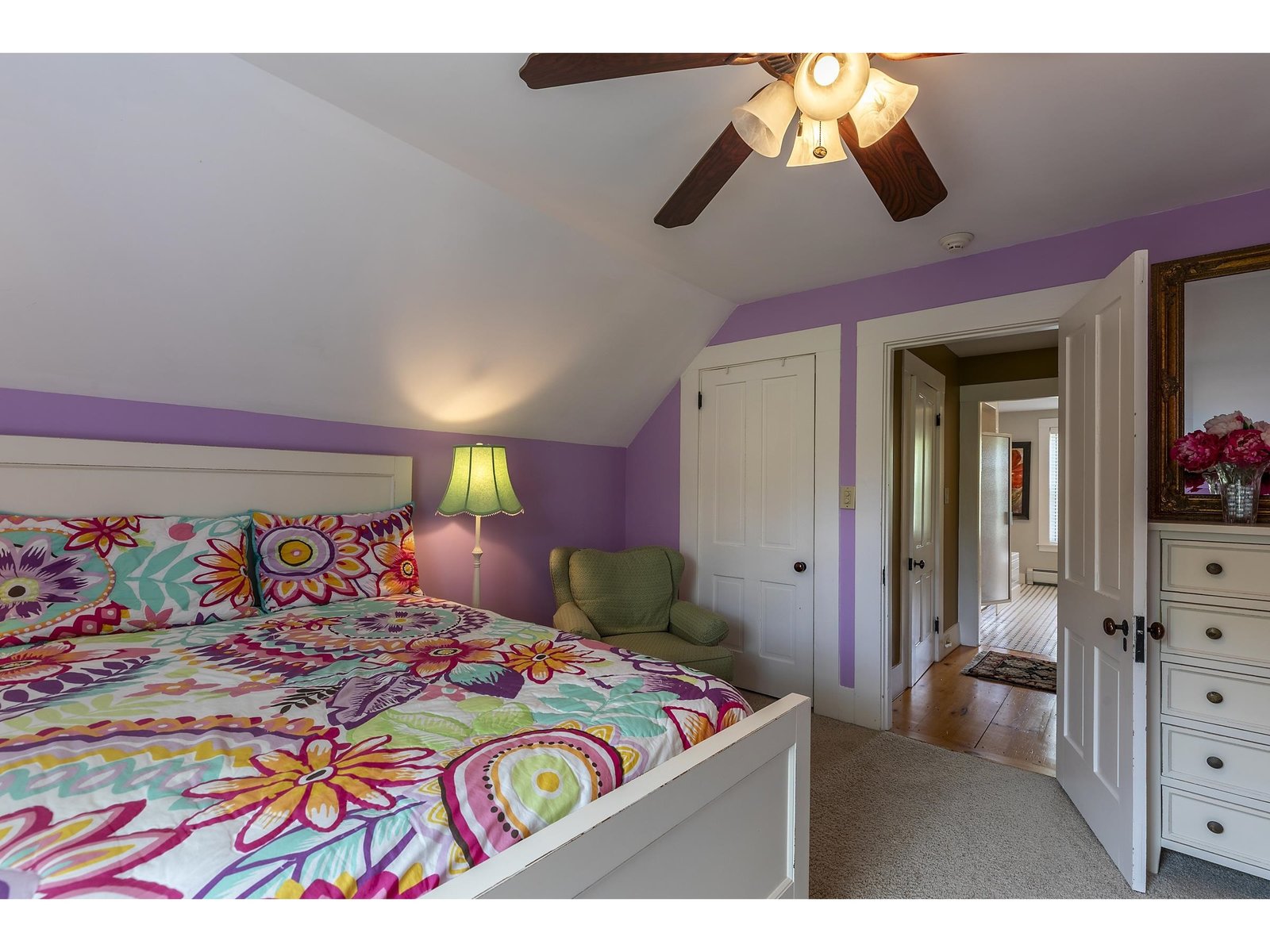 Spacious guest bedroom