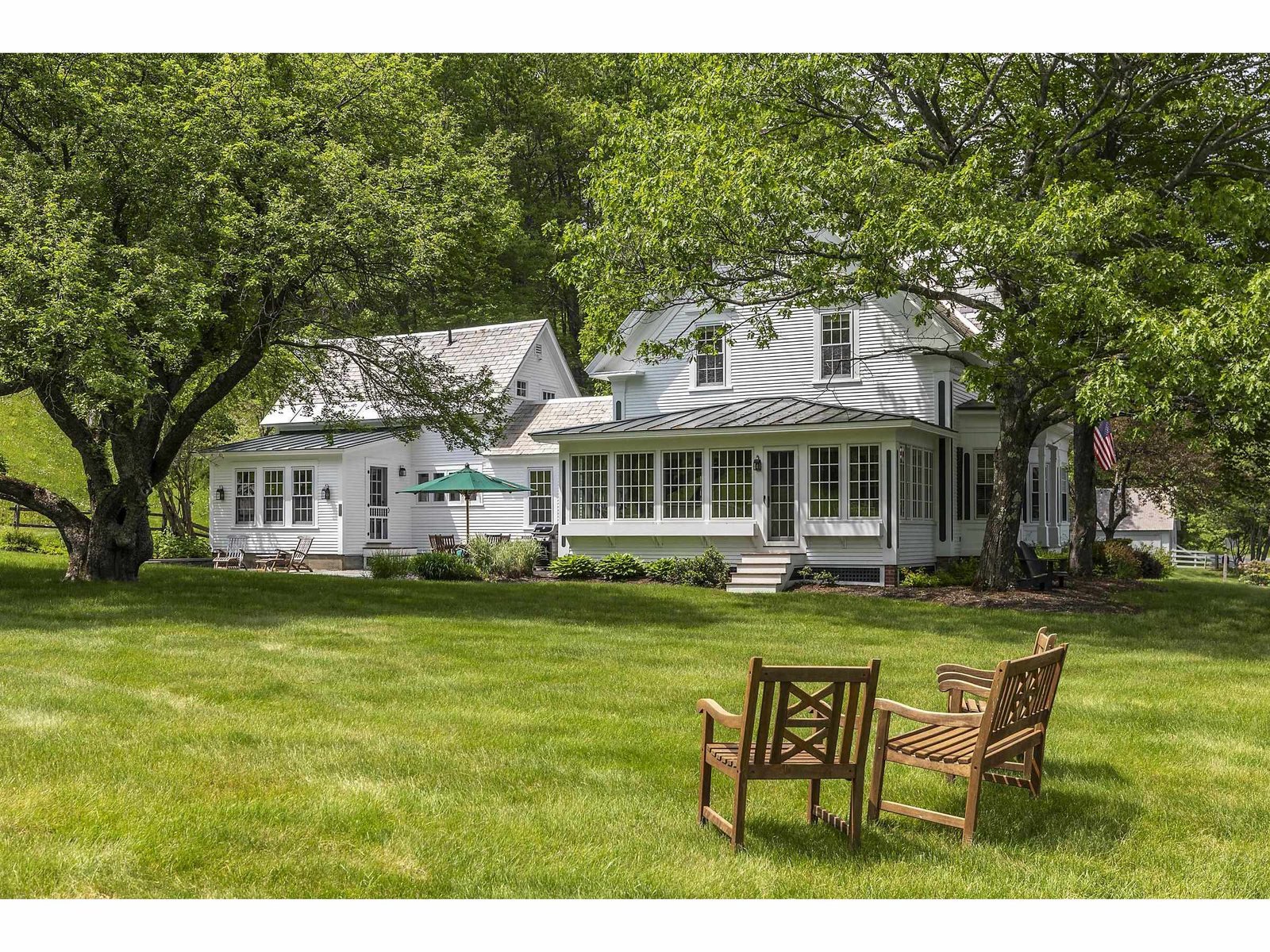 Manicured lawns