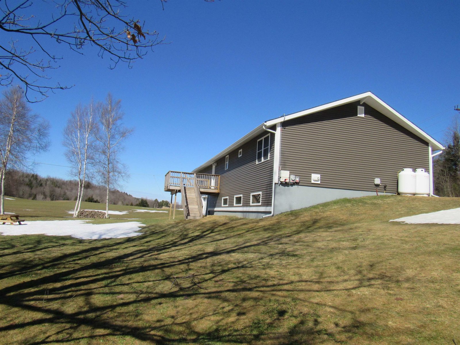 Looking at Side Yard & End of the House