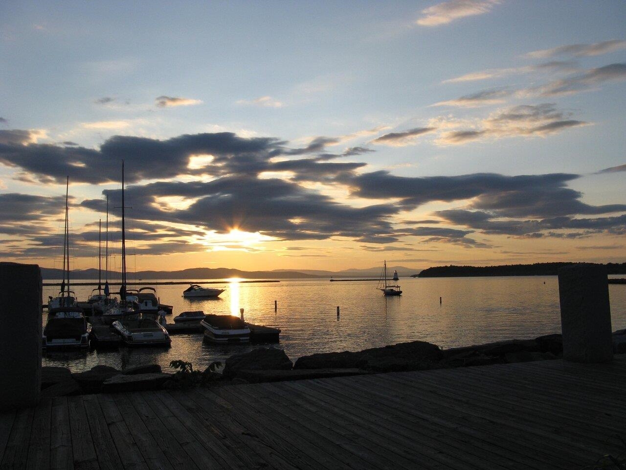 Sunsets on Lake Champlain