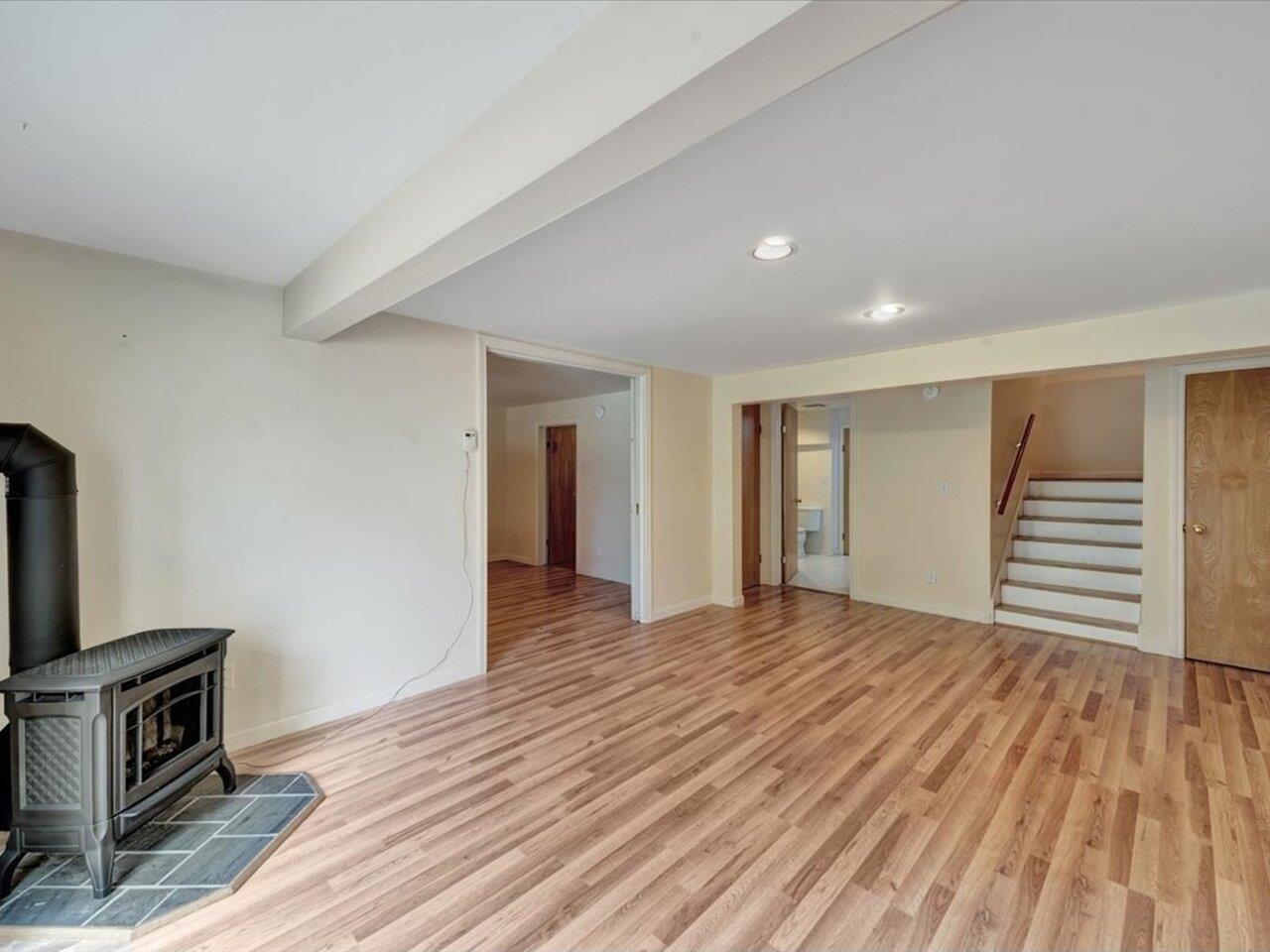 Basement office & 3/4 bathroom