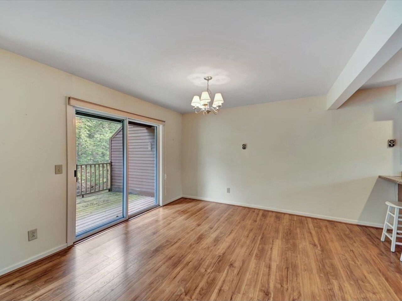 Slider door to balcony