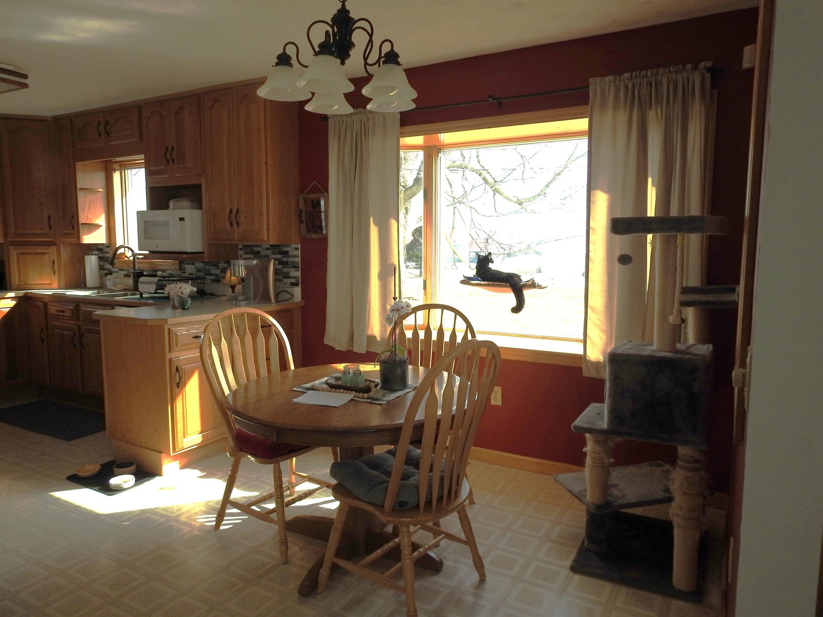 Dining area with lots of light