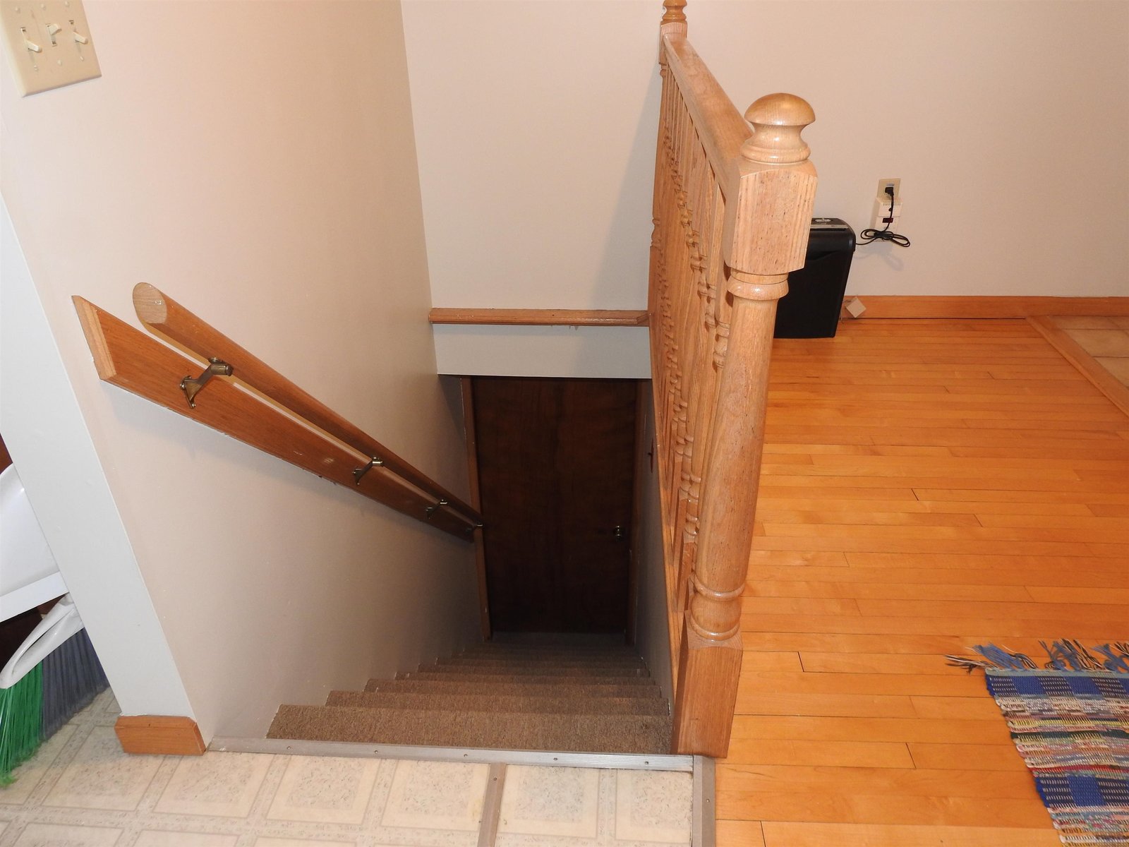 Interior stairs to basement