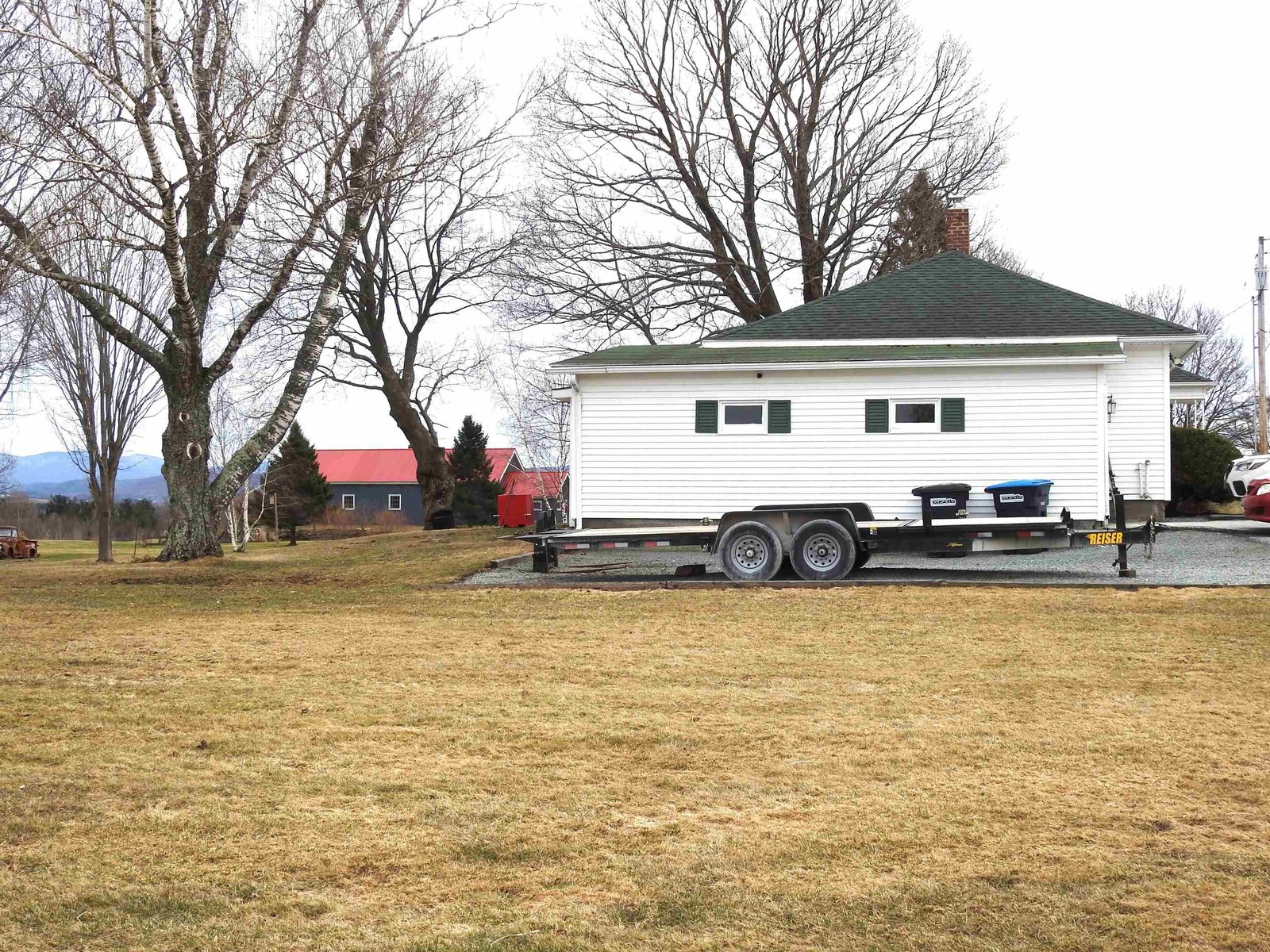 Left side of house