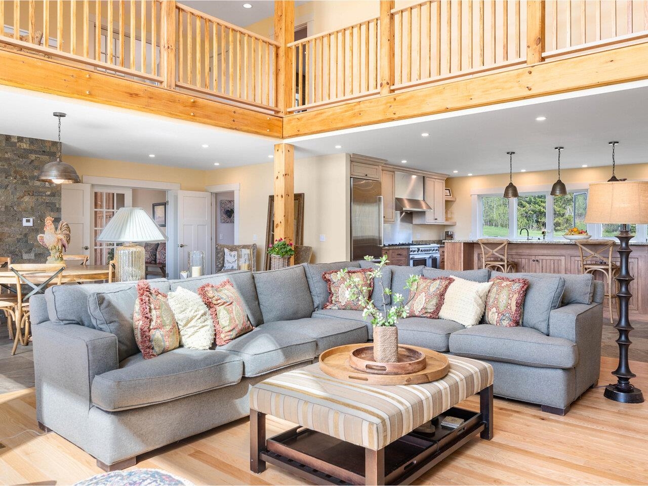 Bright, airy living room