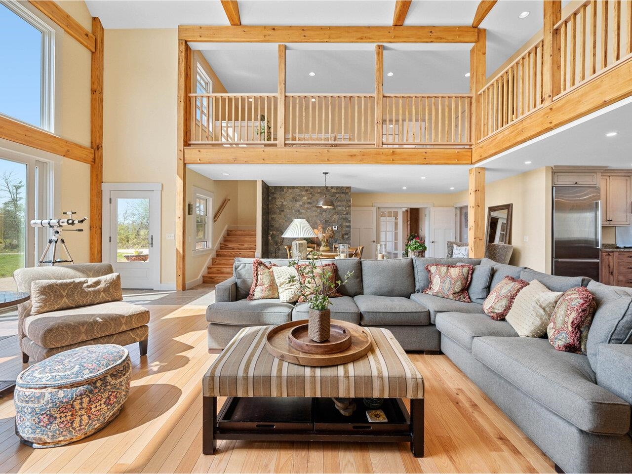 Look up to the second floor!