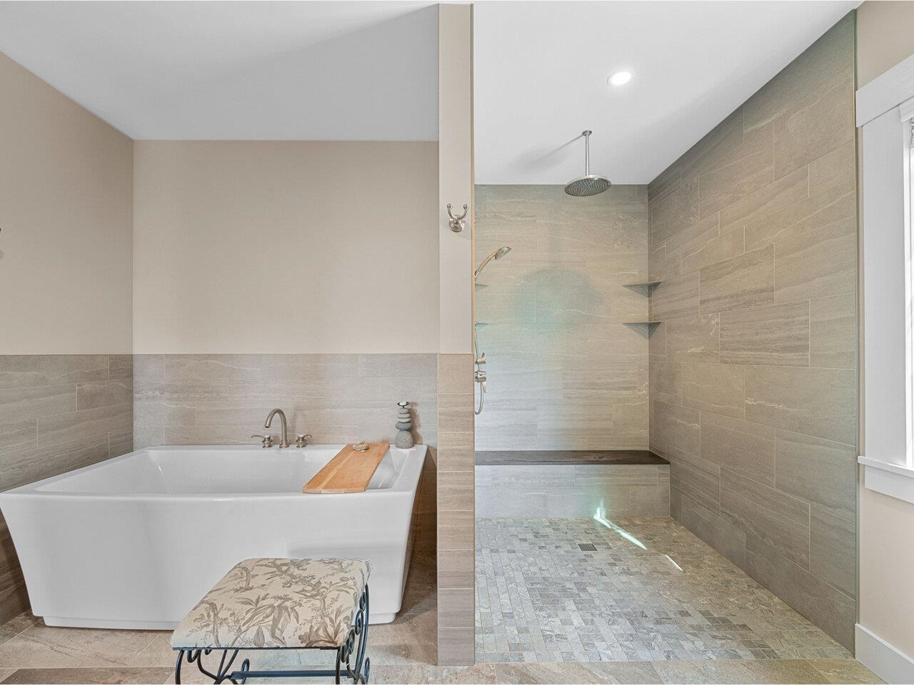 Open concept shower