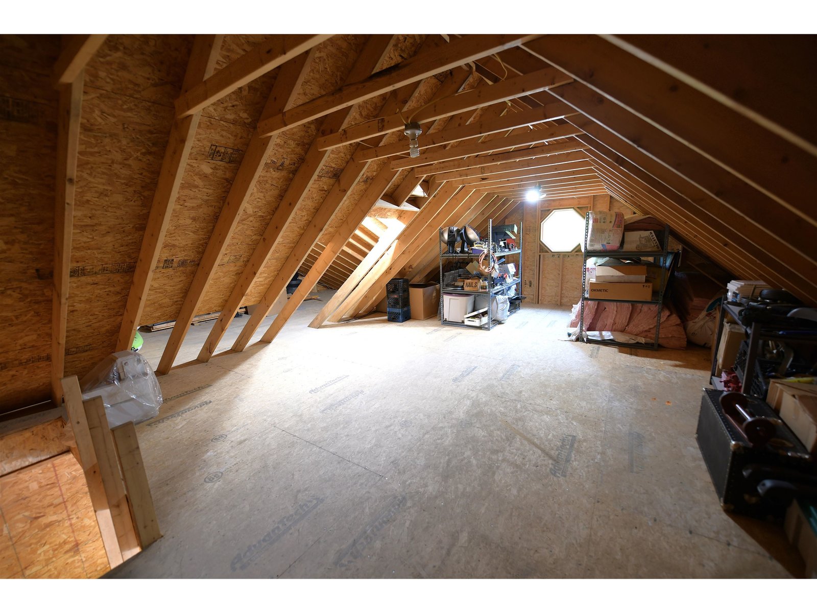 24 X 28 two car section of garage with heat