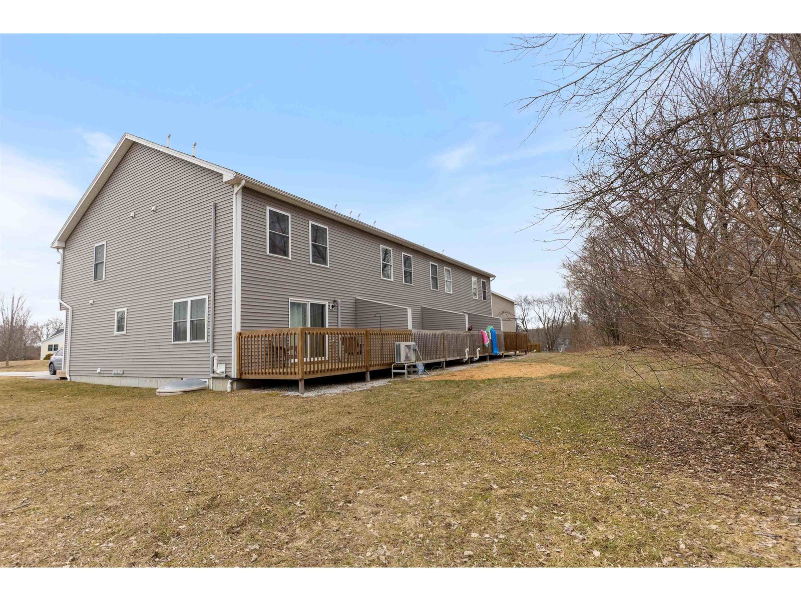 Rear yard with southern exposure