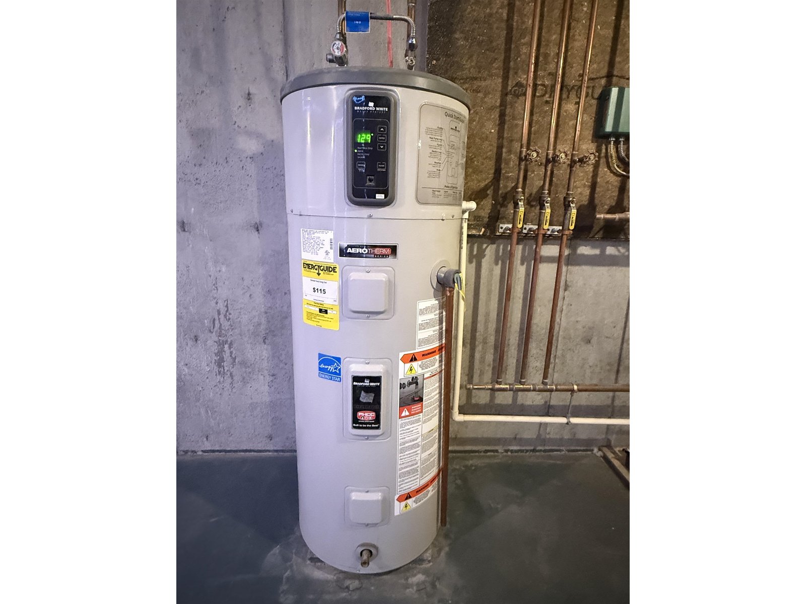 2019 Bradford White heat pump electric water heater