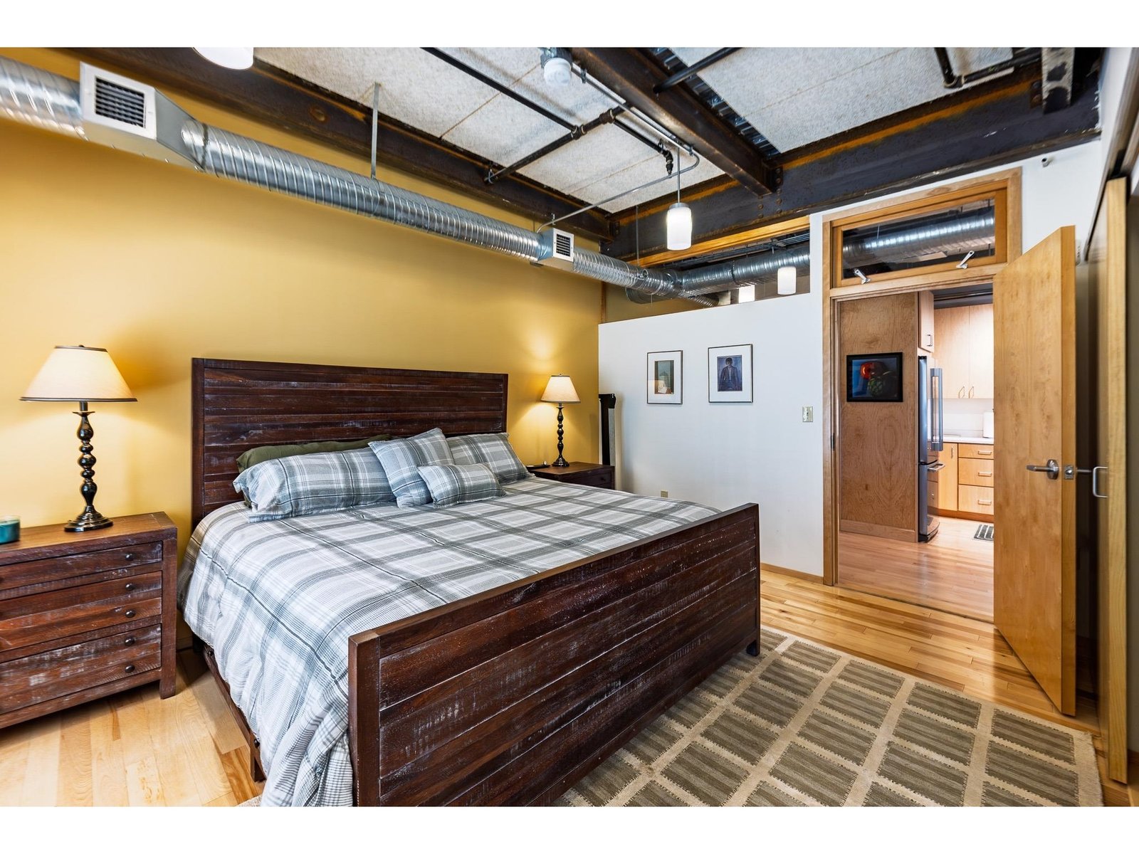 Primary bedroom off hallway