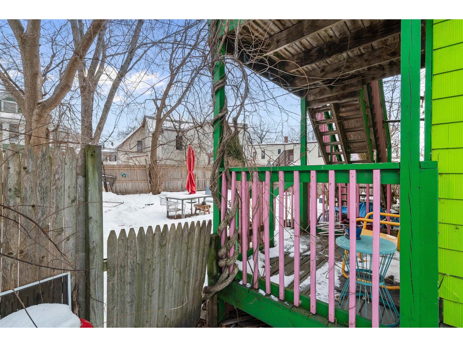 View into Backyard