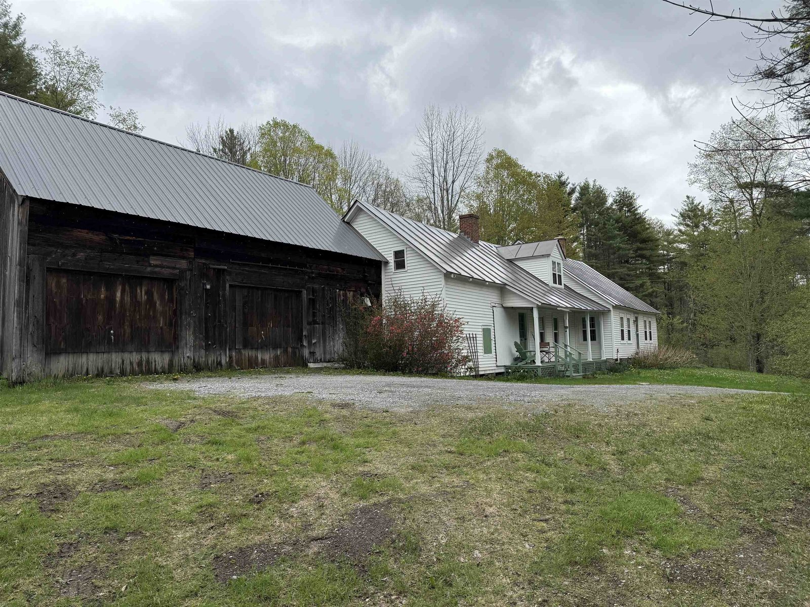 2 car garage and woodshed