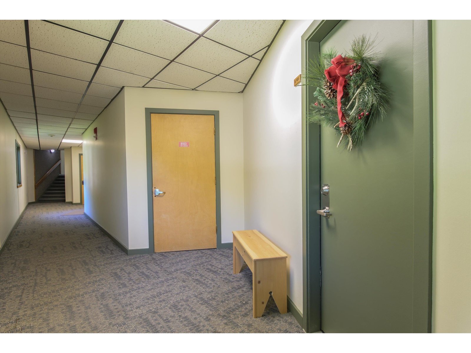 Private ski locker by the unit entry