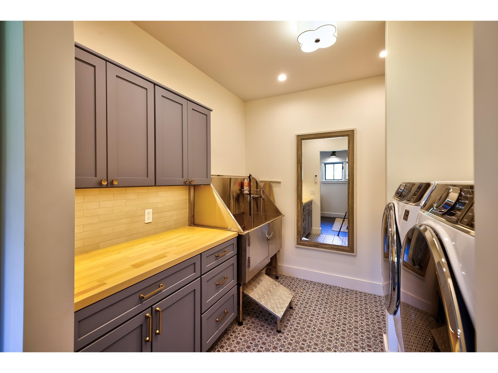 Main Floor Laundry with Pet Wash Sink