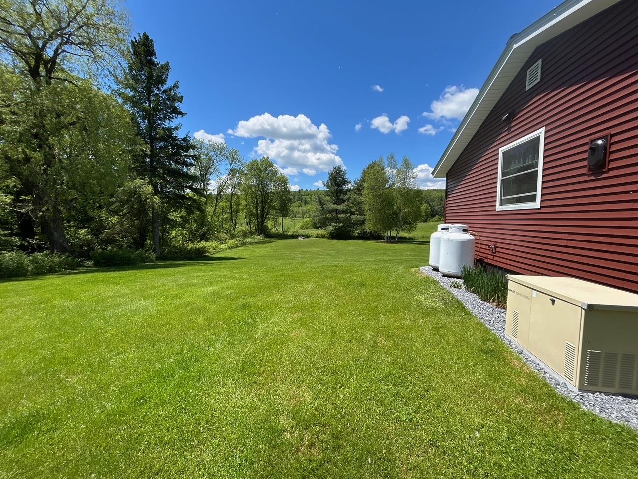 Long shot of backyard
