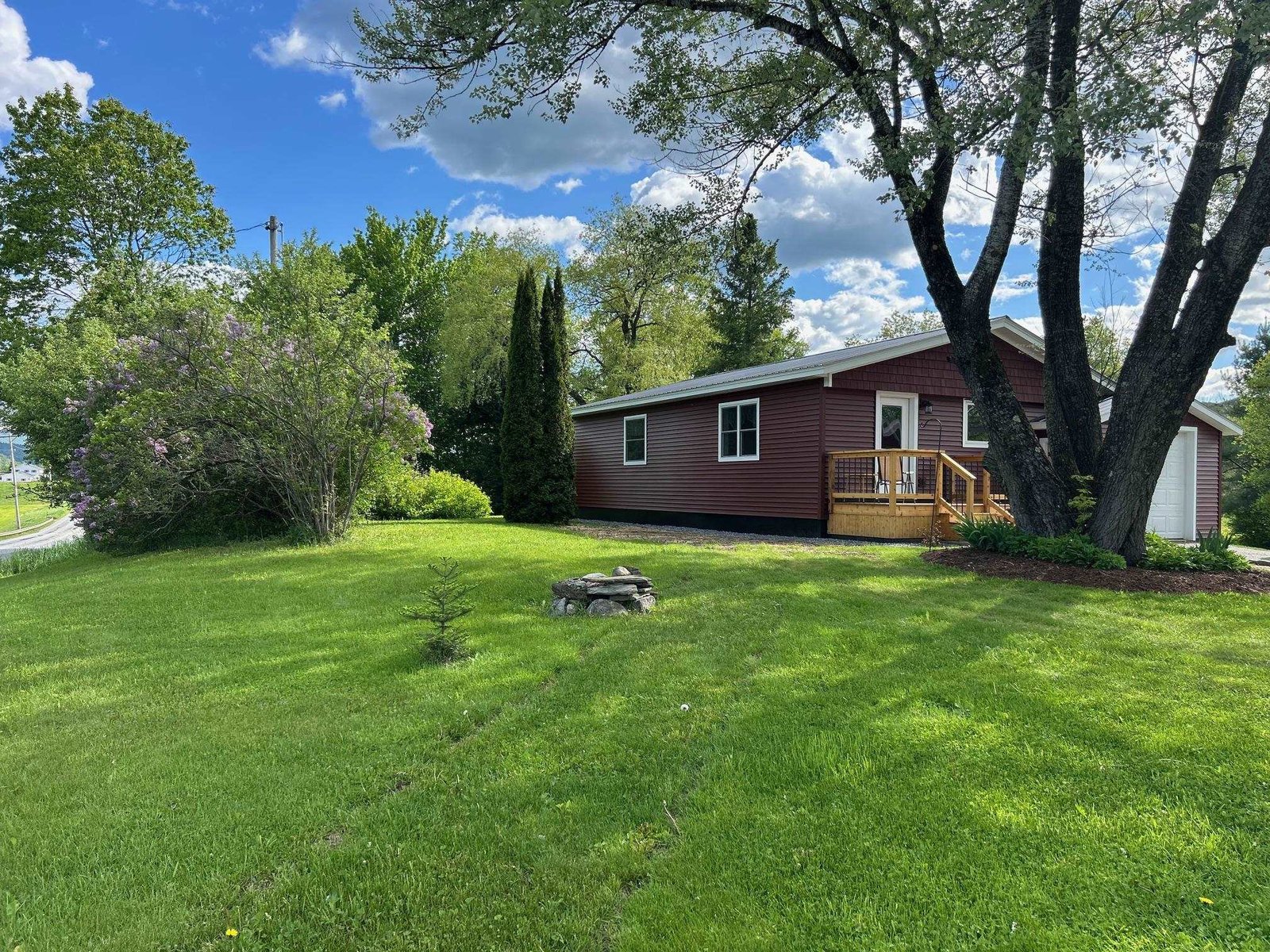 Left side of home