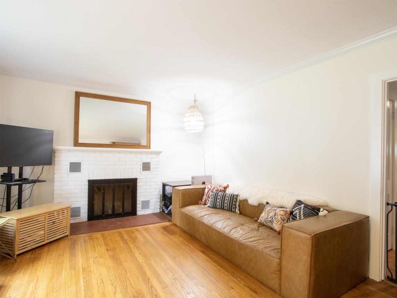 Wood fireplace