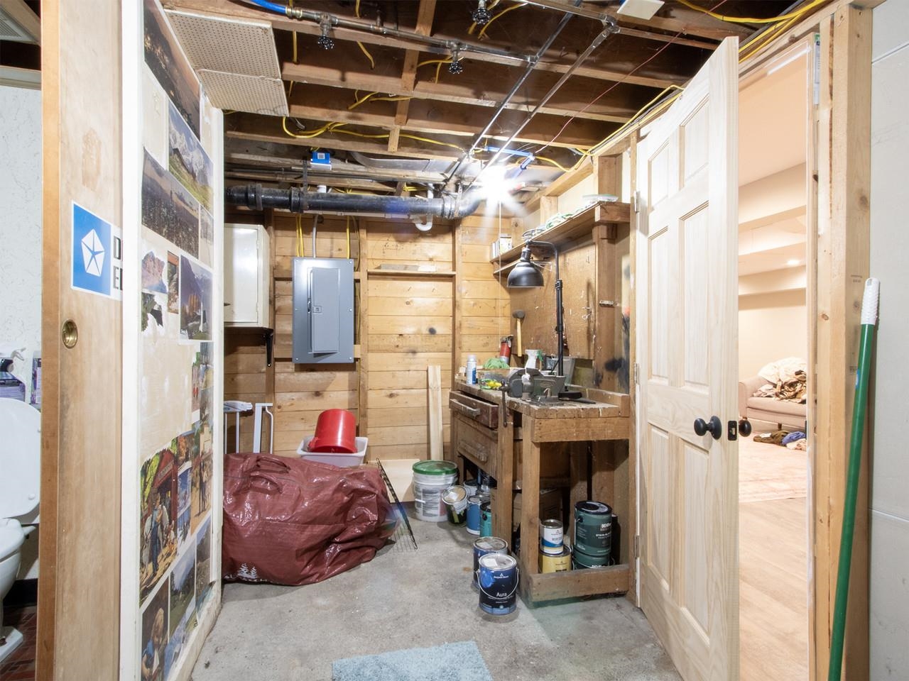 Unfinished storage space