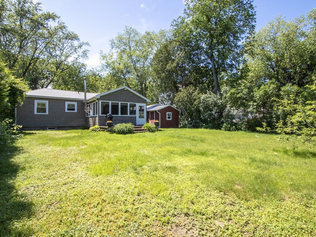 Expansive and level yard