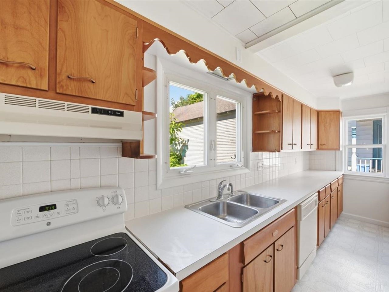 Galley style kitchen