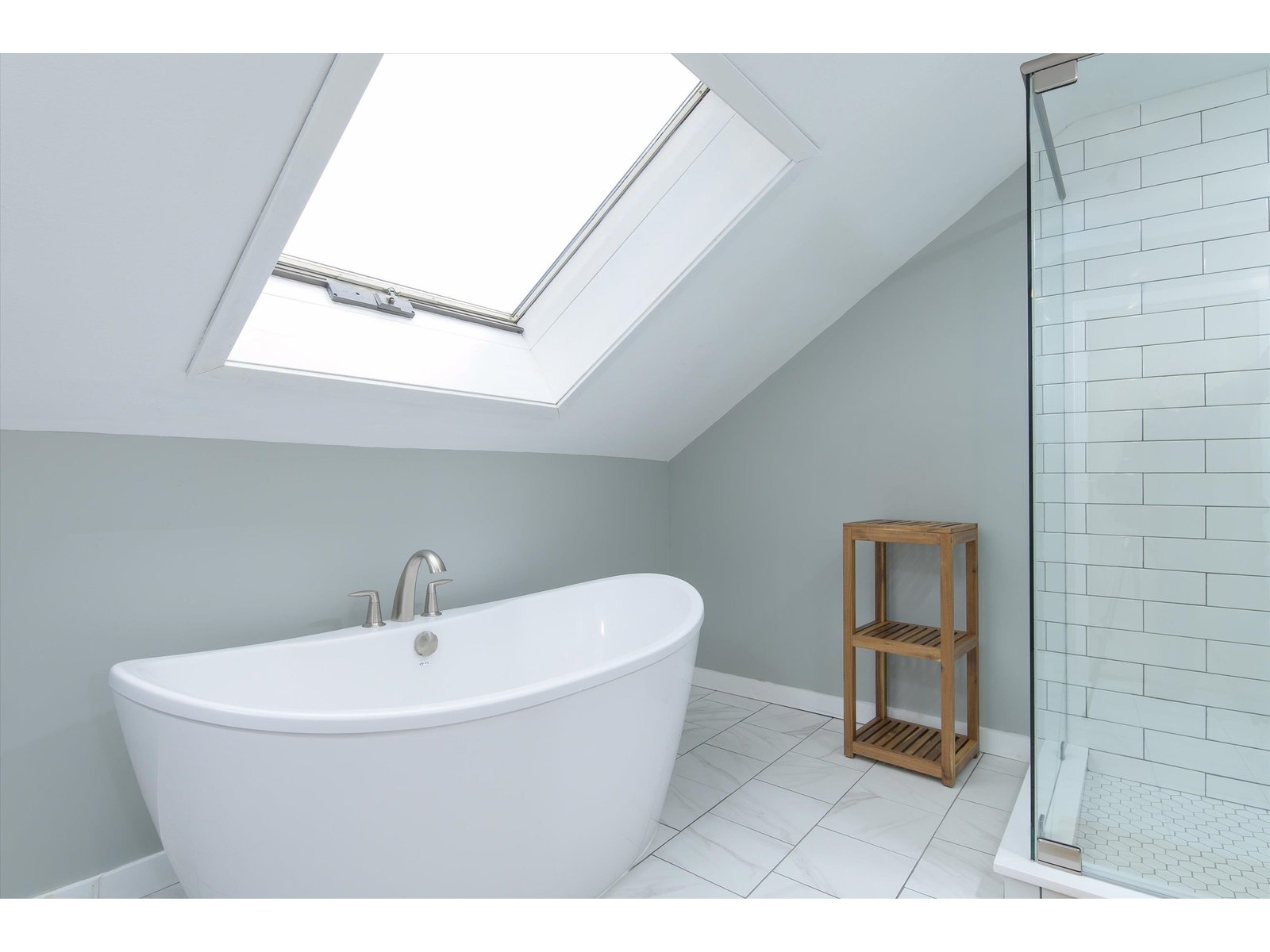 Primary Bath with Tub and Shower