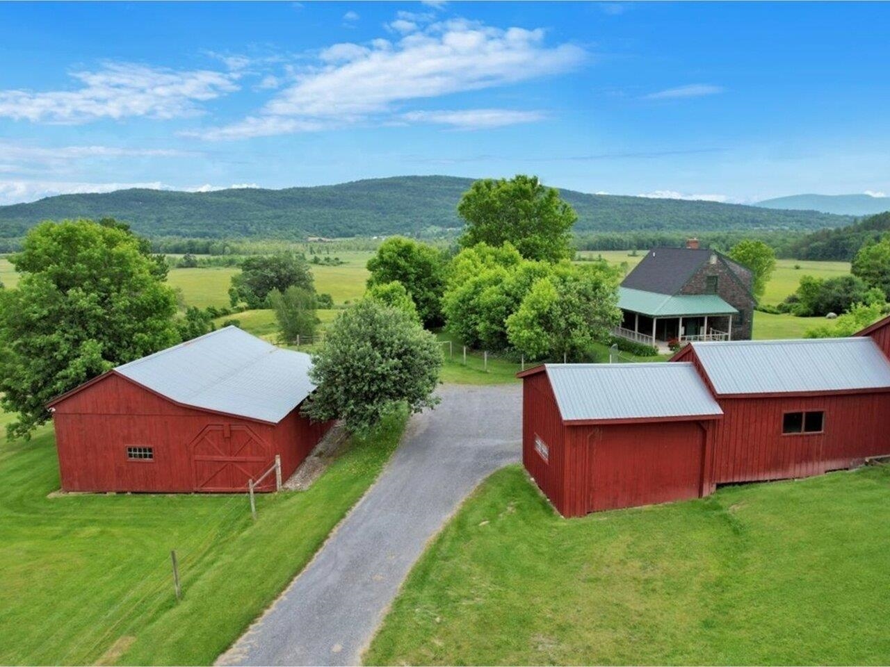 Driveway Between the Two Barns