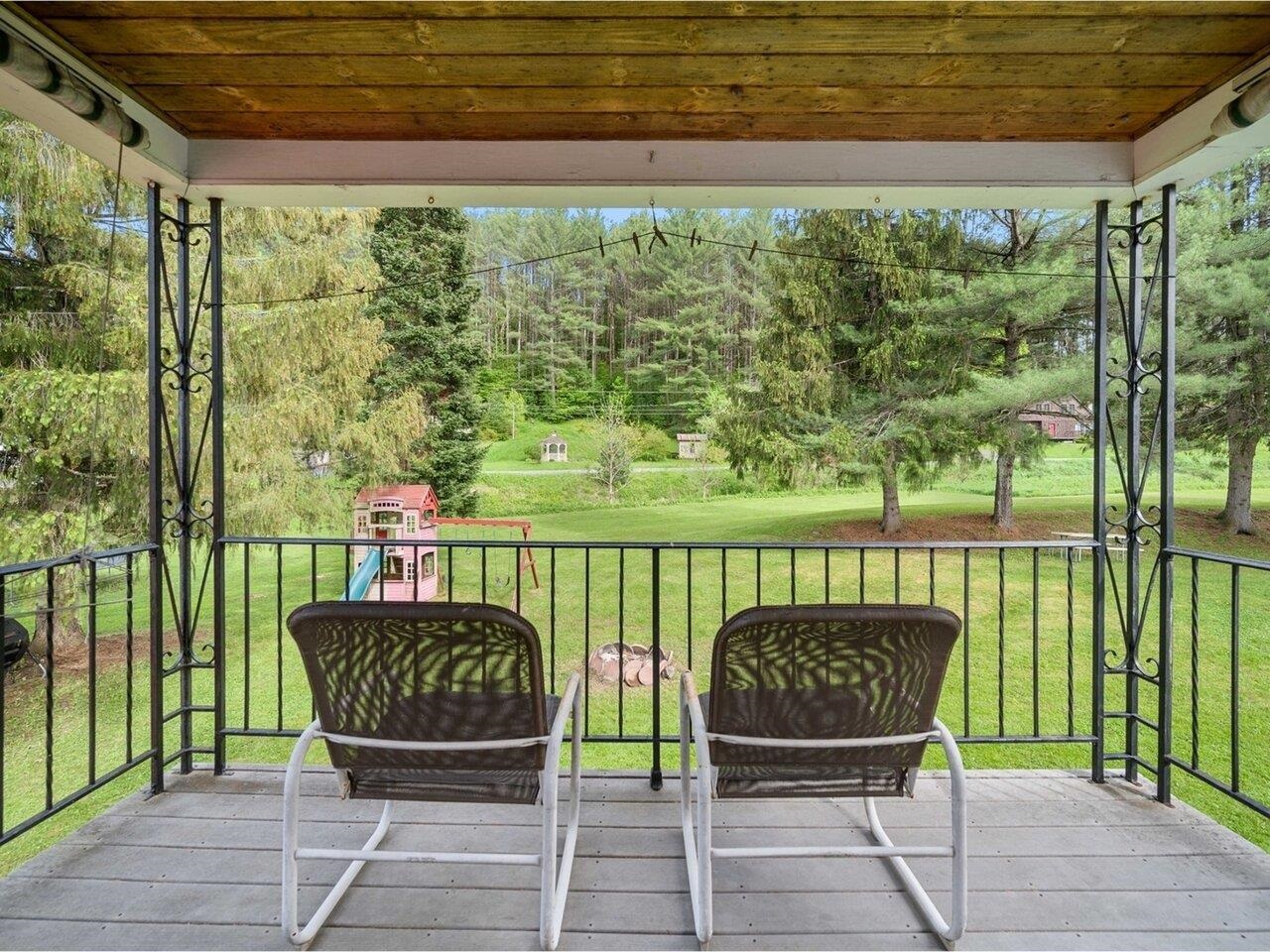 Deck Looking in Backyard