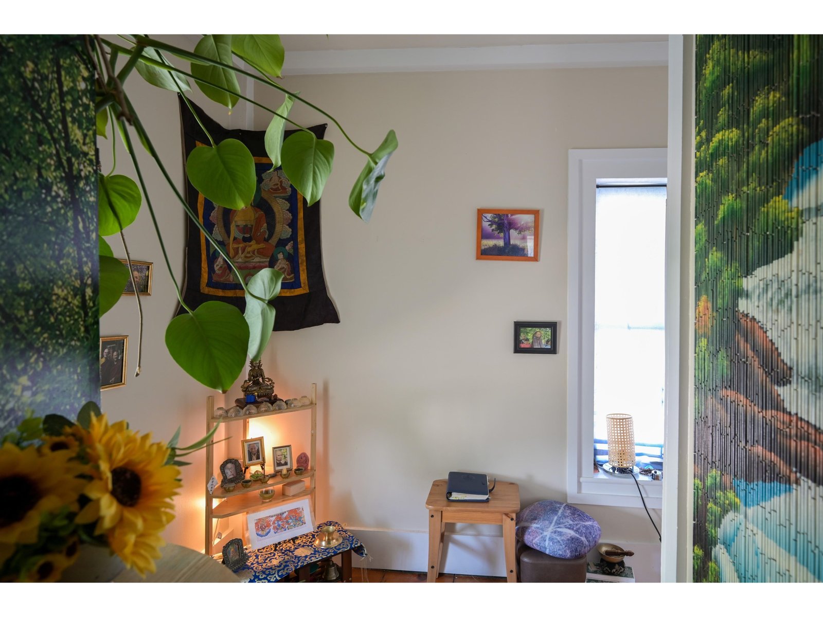 upstairs