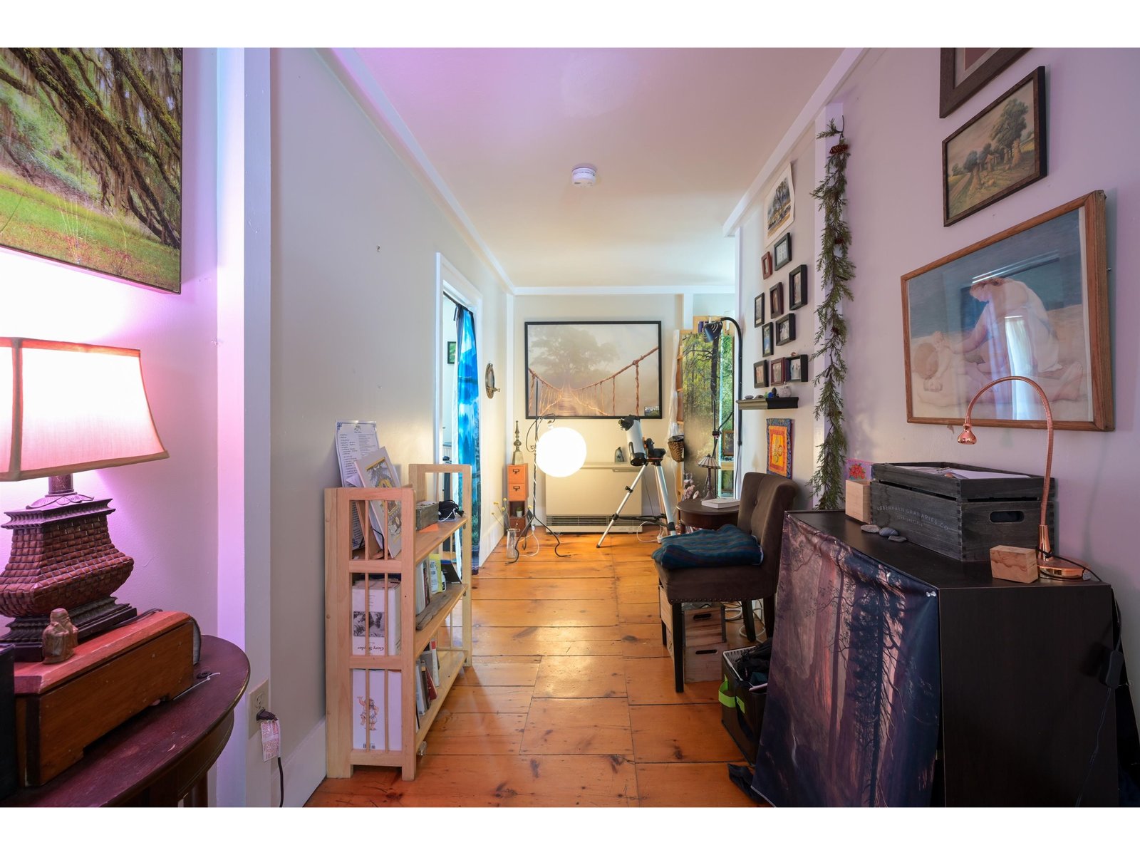 upstairs