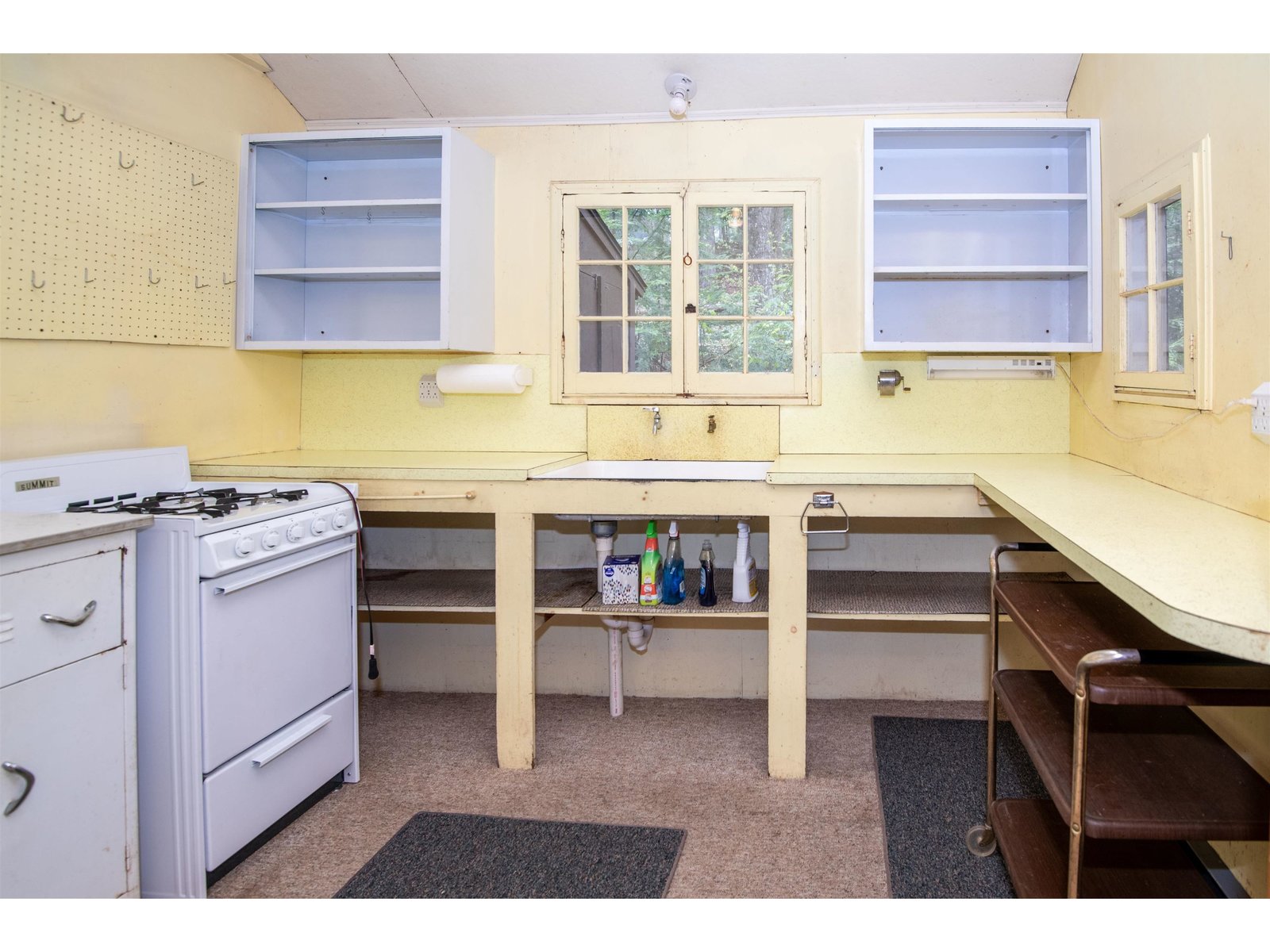 With Shelving and Counterspace