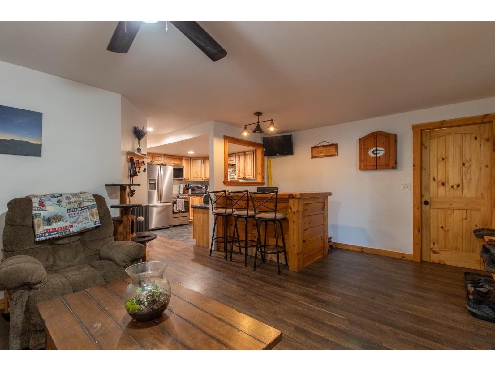 Finished walk out basement