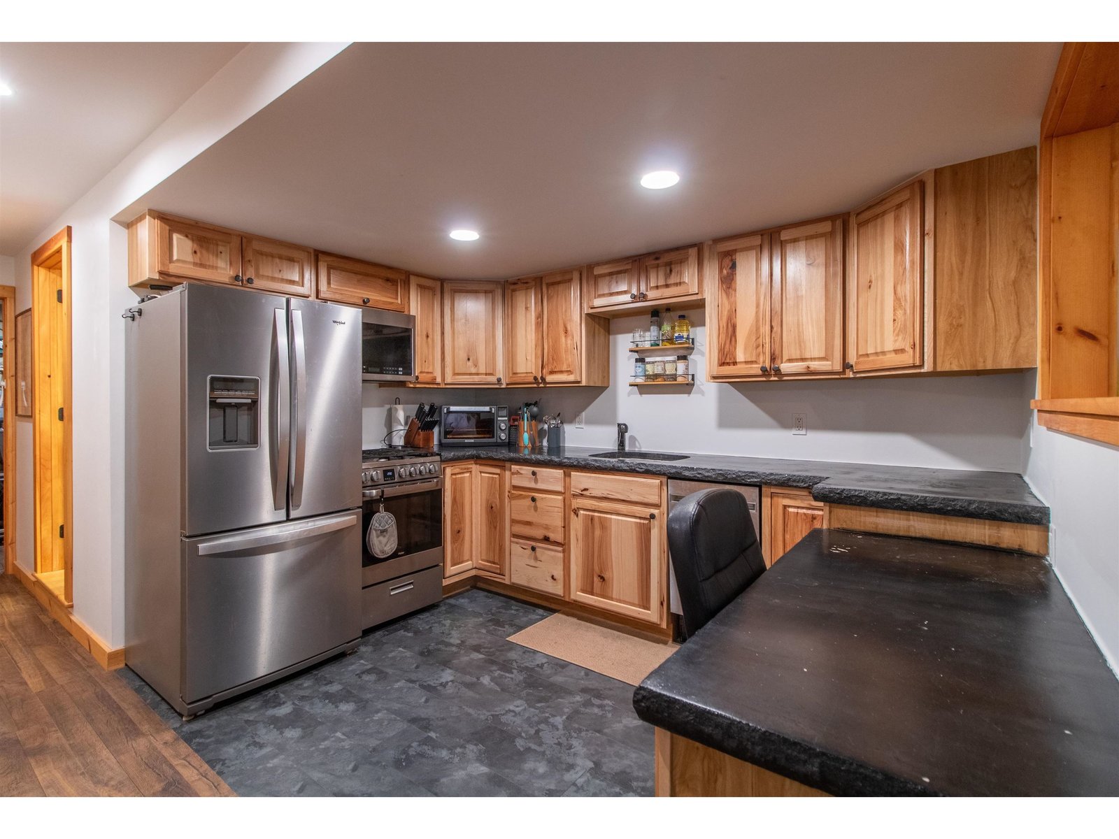 Kitchen in basement