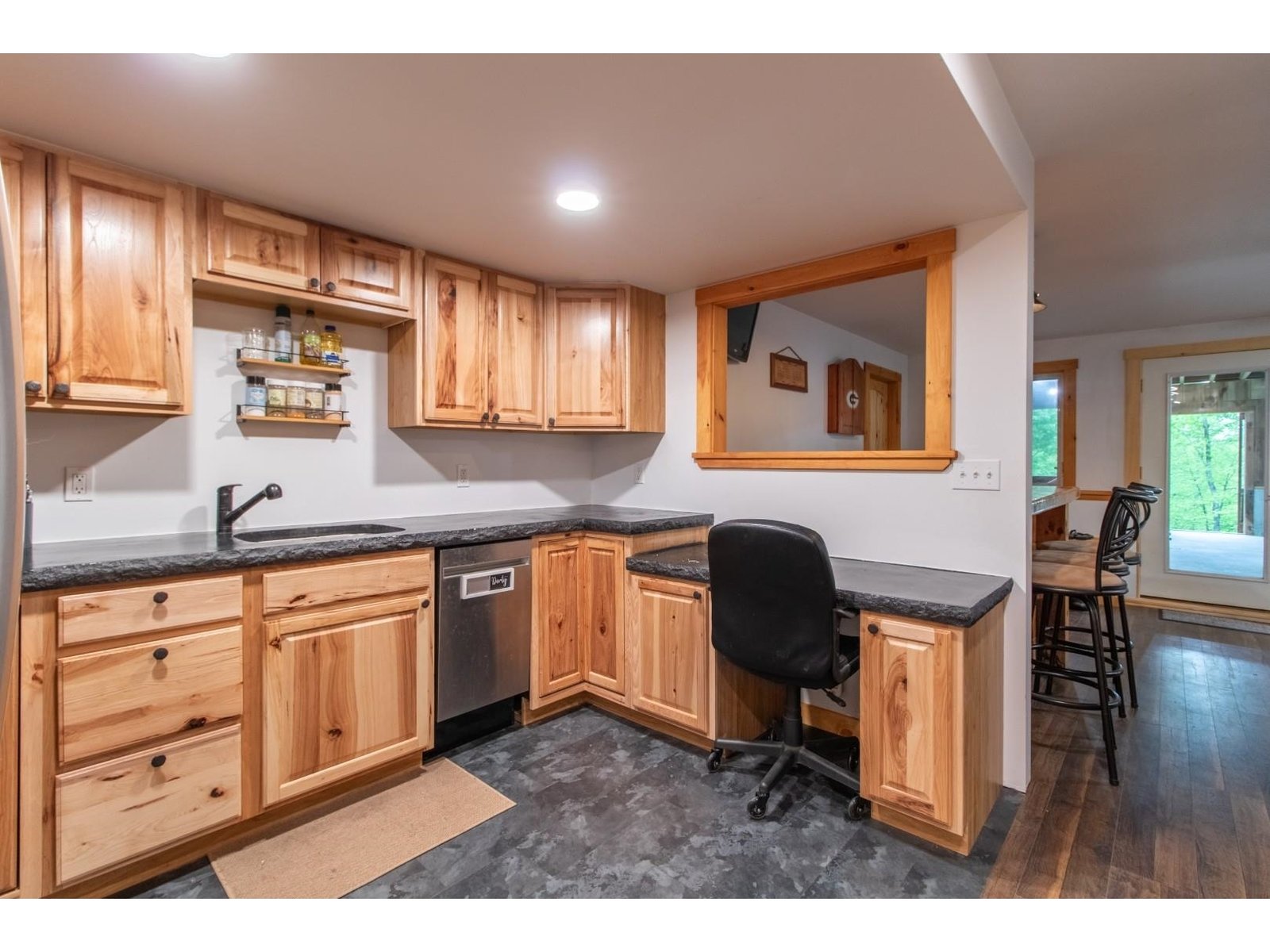 kitchen in basement